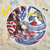 Filipino American History Month Beach Blanket Philippines Agila USA Eagle Mix Flag