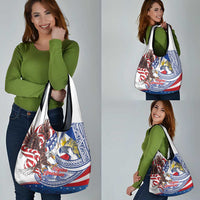 Filipino American History Month Grocery Bag Philippines Agila USA Eagle Mix Flag