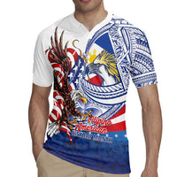 Filipino American History Month Rugby Jersey Philippines Agila USA Eagle Mix Flag