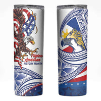 Filipino American History Month Skinny Tumbler Philippines Agila USA Eagle Mix Flag