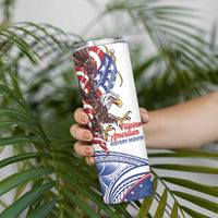 Filipino American History Month Skinny Tumbler Philippines Agila USA Eagle Mix Flag