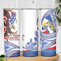 Filipino American History Month Skinny Tumbler Philippines Agila USA Eagle Mix Flag