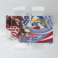Filipino American History Month Tablecloth Philippines Agila USA Eagle Mix Flag
