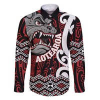 Personalised Aotearoa Bulldog Family Matching Mermaid Dress and Hawaiian Shirt New Zealand Maori Taniko Art