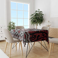 Personalised Aotearoa Bulldog Tablecloth New Zealand Maori Taniko Art