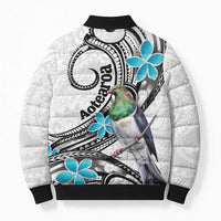 Aotearoa Te Ika-a-Maui Bomber Puffer Jacket South Island Kekeru Maori Koru LT14 - Polynesian Pride