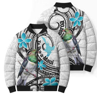 Aotearoa Te Ika-a-Maui Bomber Puffer Jacket South Island Kekeru Maori Koru LT14 - Polynesian Pride