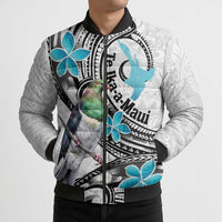 Aotearoa Te Ika-a-Maui Bomber Puffer Jacket South Island Kekeru Maori Koru LT14 - Polynesian Pride