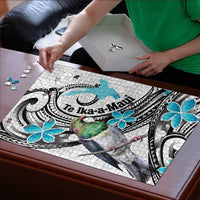 Aotearoa Te Ika-a-Maui Puzzle South Island Kekeru Maori Koru LT14 - Polynesian Pride