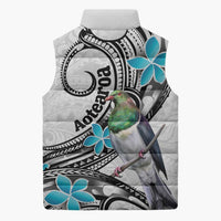 Aotearoa Te Ika-a-Maui Sleeveless Puffer Jacket South Island Kekeru Maori Koru LT14 - Polynesian Pride