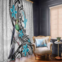 Aotearoa Te Ika-a-Maui Window Curtain South Island Kekeru Maori Koru