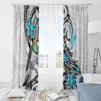 Aotearoa Te Ika-a-Maui Window Curtain South Island Kekeru Maori Koru