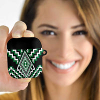 Green New Zealand Taniko Poutama Patikitiki AirPods Case - Polynesian Pride