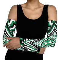 Green New Zealand Taniko Poutama Patikitiki Arm Sleeves - Polynesian Pride