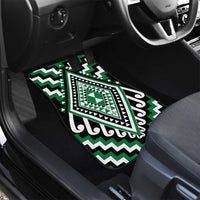 Green Aotearoa Taniko Poutama Patikitiki Car Mats