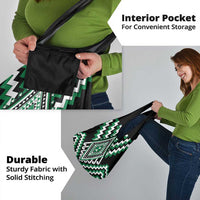 Green Aotearoa Taniko Poutama Patikitiki Grocery Bag