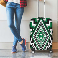 Green Aotearoa Taniko Poutama Patikitiki Luggage Cover LT14 - Polynesian Pride