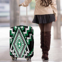 Green Aotearoa Taniko Poutama Patikitiki Luggage Cover LT14 - Polynesian Pride
