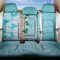 Cook Islands Tiare Maori With Conch Shell Back Car Seat Cover Pasifika Fest Polynesian Tattoo Turquoise