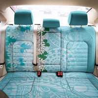 Cook Islands Tiare Maori With Conch Shell Back Car Seat Cover Pasifika Fest Polynesian Tattoo Turquoise