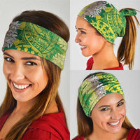 Cook Islands Tiare Maori With Conch Shell Neck Gaiter Pasifika Fest Polynesian Tattoo Green LT14 - Polynesian Pride
