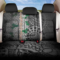 Cook Islands Tiare Maori With Conch Shell Back Car Seat Cover Pasifika Fest Polynesian Tattoo Black