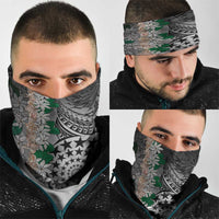 Cook Islands Tiare Maori With Conch Shell Neck Gaiter Pasifika Fest Polynesian Tattoo Black