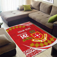 Personalised Kolisi Tonga College Atele Area Rug Mate Maa Tonga 142 Years Anniversary LT14 - Polynesian Pride