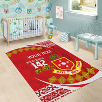 Personalised Kolisi Tonga College Atele Area Rug Mate Maa Tonga 142 Years Anniversary LT14 - Polynesian Pride