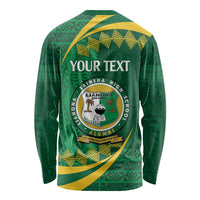 Personalised Tonga Liahona-Saineha High School Long Sleeve Shirt Happy 76 Years Anniversary