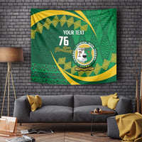 Personalised Tonga Liahona-Saineha High School Tapestry Happy 76 Years Anniversary LT14 - Polynesian Pride