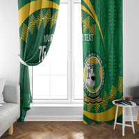 Personalised Tonga Liahona-Saineha High School Window Curtain Happy 76 Years Anniversary LT14 - Polynesian Pride