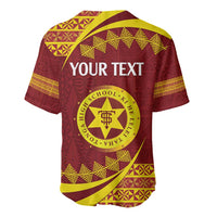 Personalised Tonga High School Baseball Jersey Happy 77 Years Anniversary LT14 - Polynesian Pride