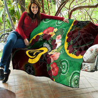Long God Yumi Stanap Vanuatu Quilt Tropical Flowers Aboriginal Pattern LT14 - Polynesian Pride