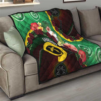 Long God Yumi Stanap Vanuatu Quilt Tropical Flowers Aboriginal Pattern LT14 - Polynesian Pride