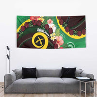 Long God Yumi Stanap Vanuatu Tapestry Tropical Flowers Aboriginal Pattern