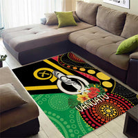 Tamtam Drum Vanuatu Area Rug Boar Tusk Aboriginal Flag Style