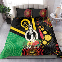 Tamtam Drum Vanuatu Bedding Set Boar Tusk Aboriginal Flag Style