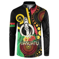 Tamtam Drum Vanuatu Button Sweatshirt Boar Tusk Aboriginal Flag Style