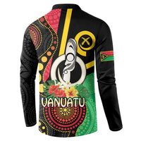 Tamtam Drum Vanuatu Button Sweatshirt Boar Tusk Aboriginal Flag Style