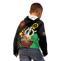 Tamtam Drum Vanuatu Kid Hoodie Boar Tusk Aboriginal Flag Style