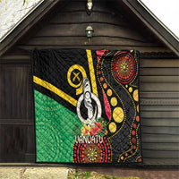 Tamtam Drum Vanuatu Quilt Boar Tusk Aboriginal Flag Style