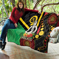 Tamtam Drum Vanuatu Quilt Boar Tusk Aboriginal Flag Style