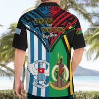 Vanuatu And West Papua Hawaiian Shirt Coat Of Arms Mix Flag Style LT14 - Polynesian Pride