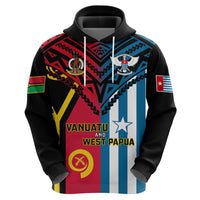 Vanuatu West Papua Hoodie Coat of Arms Mix Flag Style LT14 - Polynesian Pride