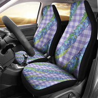 Hawaii Jade Vine Lei Car Seat Cover Aloha Palaka Motif - Purple - Polynesian Pride