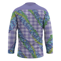 Hawaii Jade Vine Lei Hockey Jersey Aloha Palaka Motif - Purple LT14 - Polynesian Pride