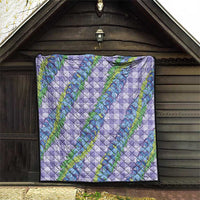 Hawaii Jade Vine Lei Quilt Aloha Palaka Motif - Purple - Polynesian Pride