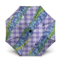 Hawaii Jade Vine Lei Umbrella Aloha Palaka Motif - Purple - Polynesian Pride
