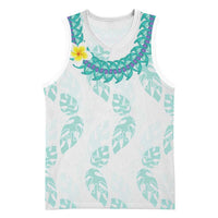 Jade Vine Lei Hawaii Basketball Jersey Aloha Seamless Tropical Leaves - Polynesian Pride